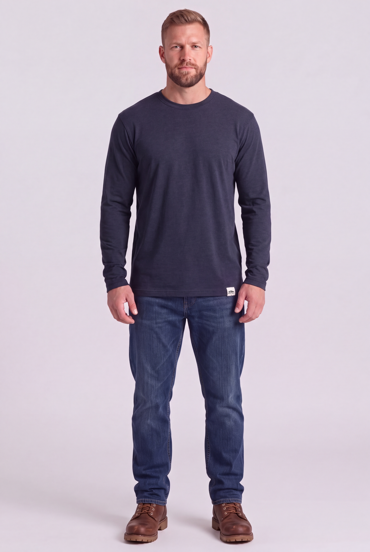 The long sleeve tees - Navy Blue