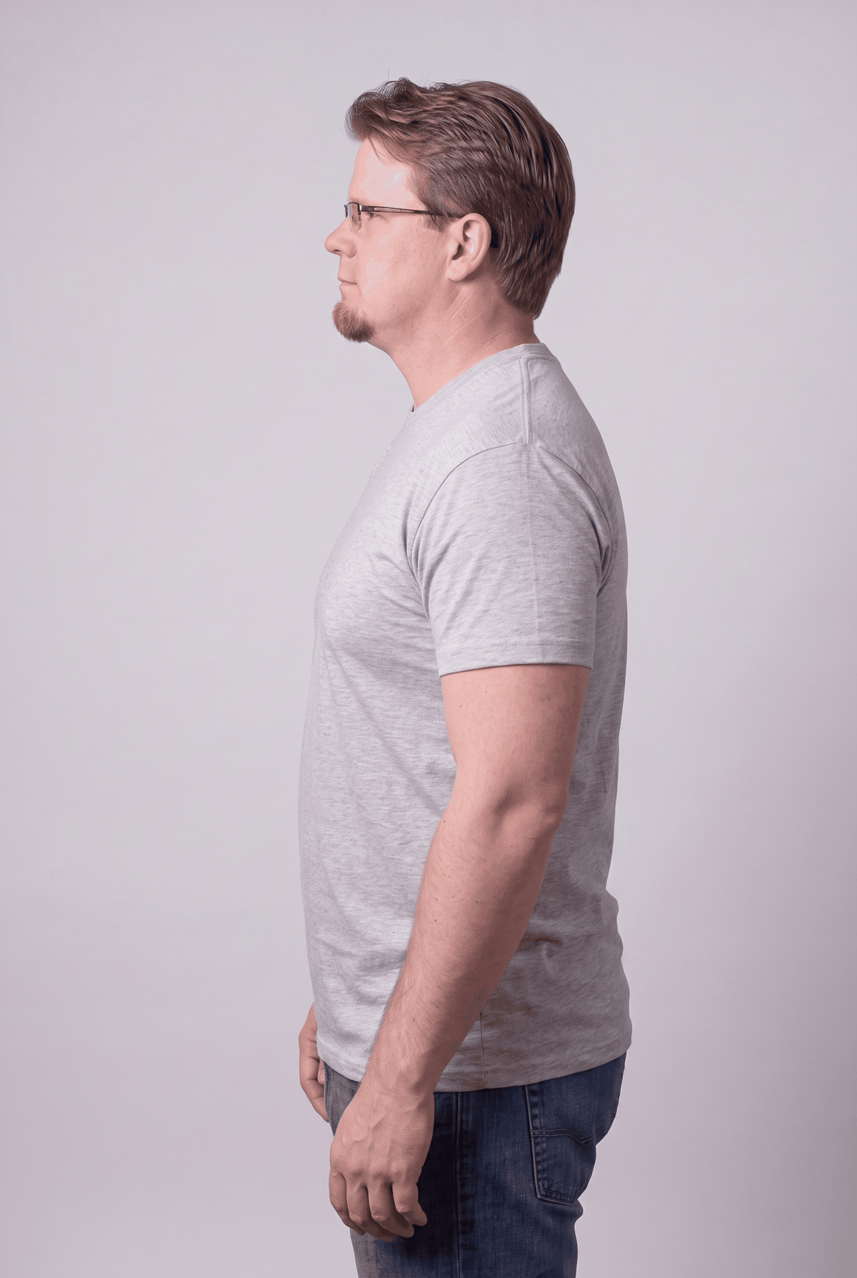 Big and Tall Grey Long Tee | Comfortable Extended Fit