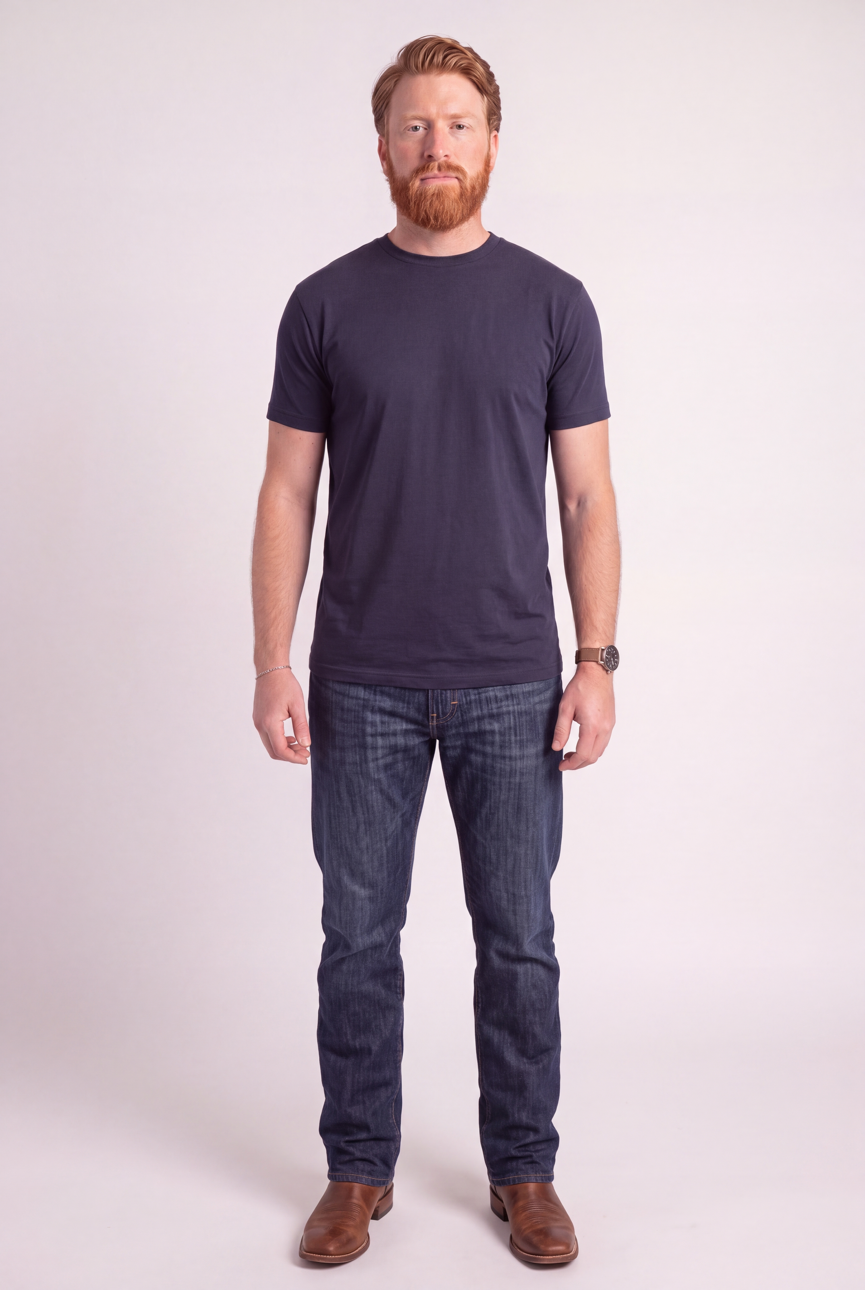 The Classic Long Tee : Navy