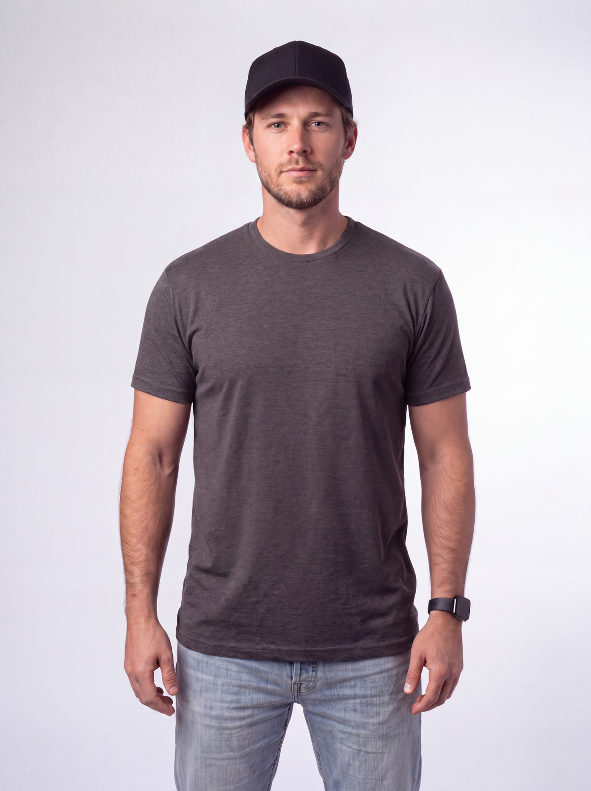 The Classic Long Tee : Charcoal