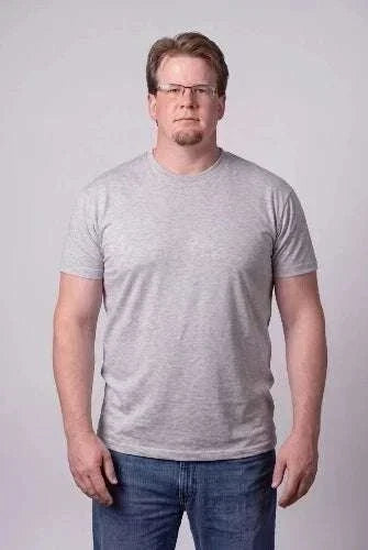 Big and Tall Blue Long Tee | Classic Long T-Shirt
