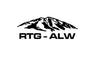 Black mountain silhouette with 'RTG-ALW' text on a white background
