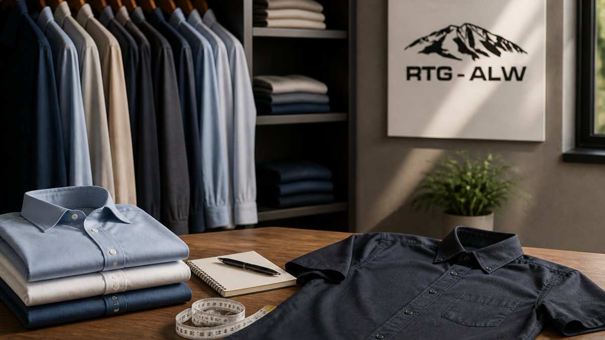 Best Fitting Shirts include a dark charcoal short-sleeve button-up with a chest pocket and subtle textured fabric
