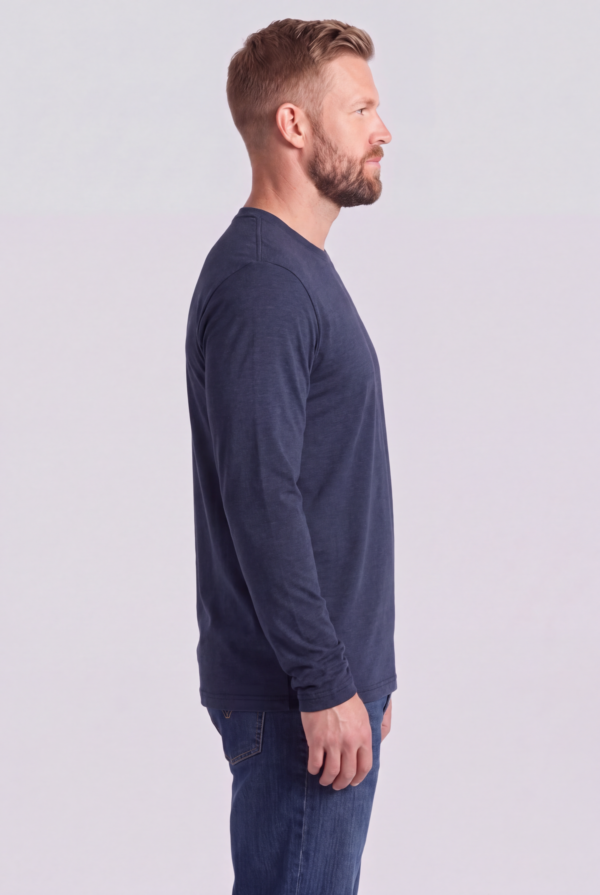 The long sleeve tees - Navy Blue