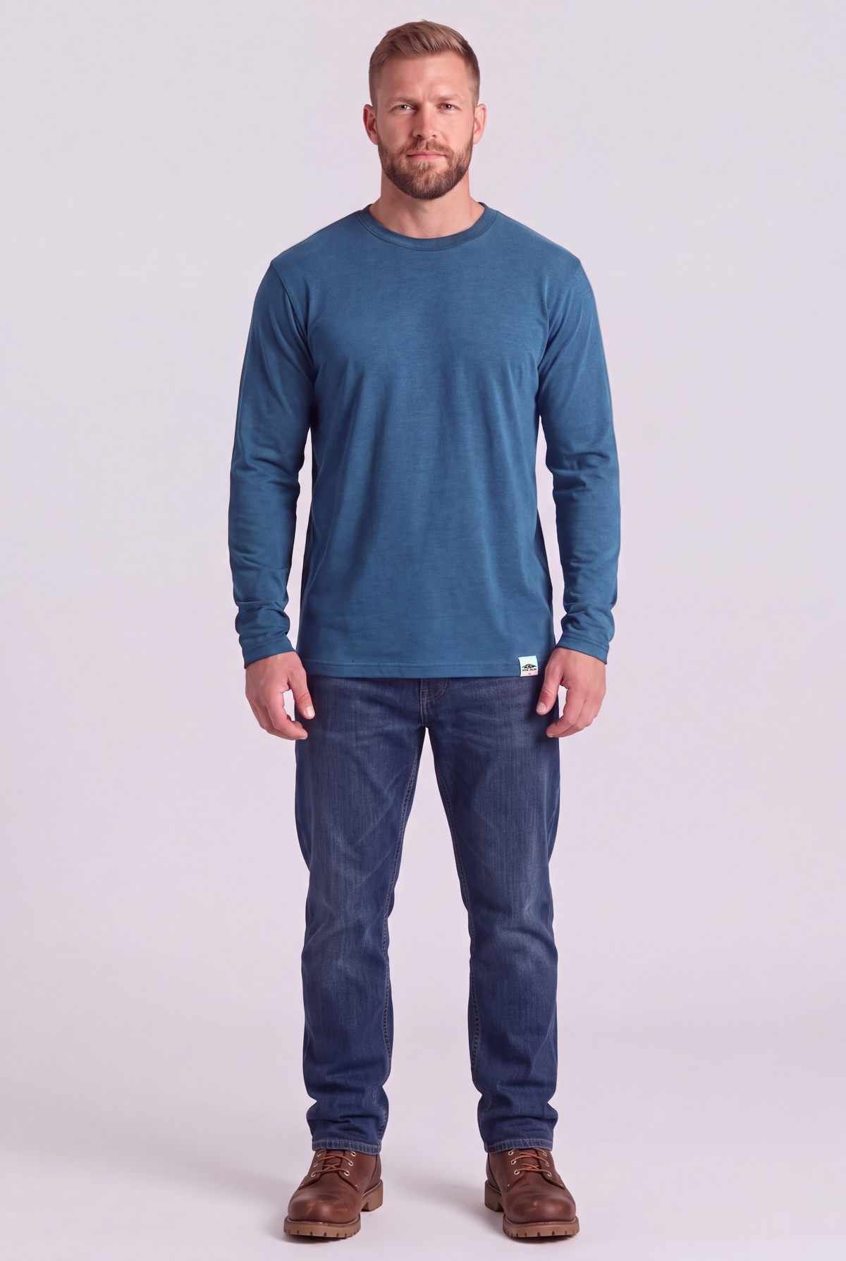 The long sleeve tees - Stellar Blue