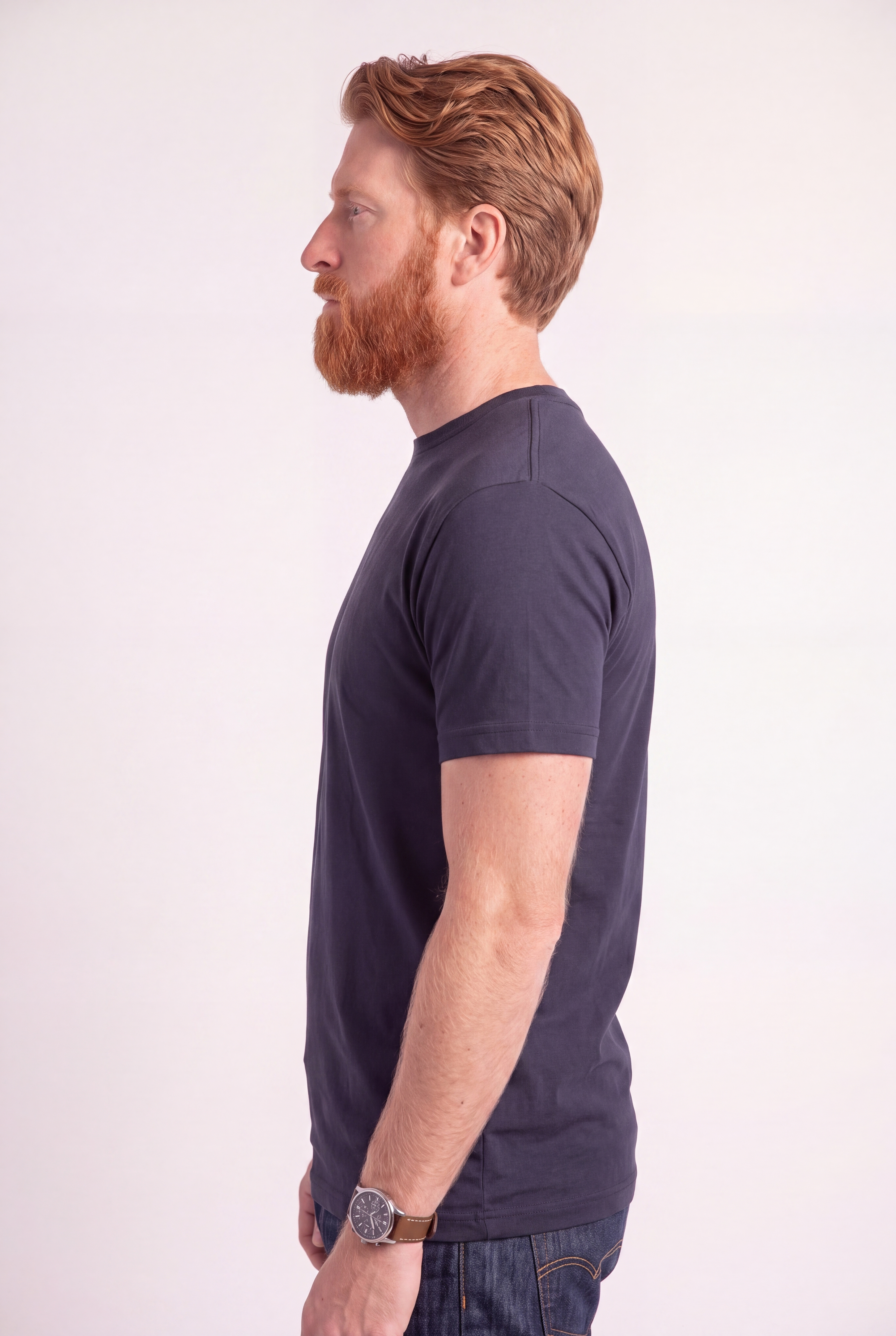 The Classic Long Tee : Navy