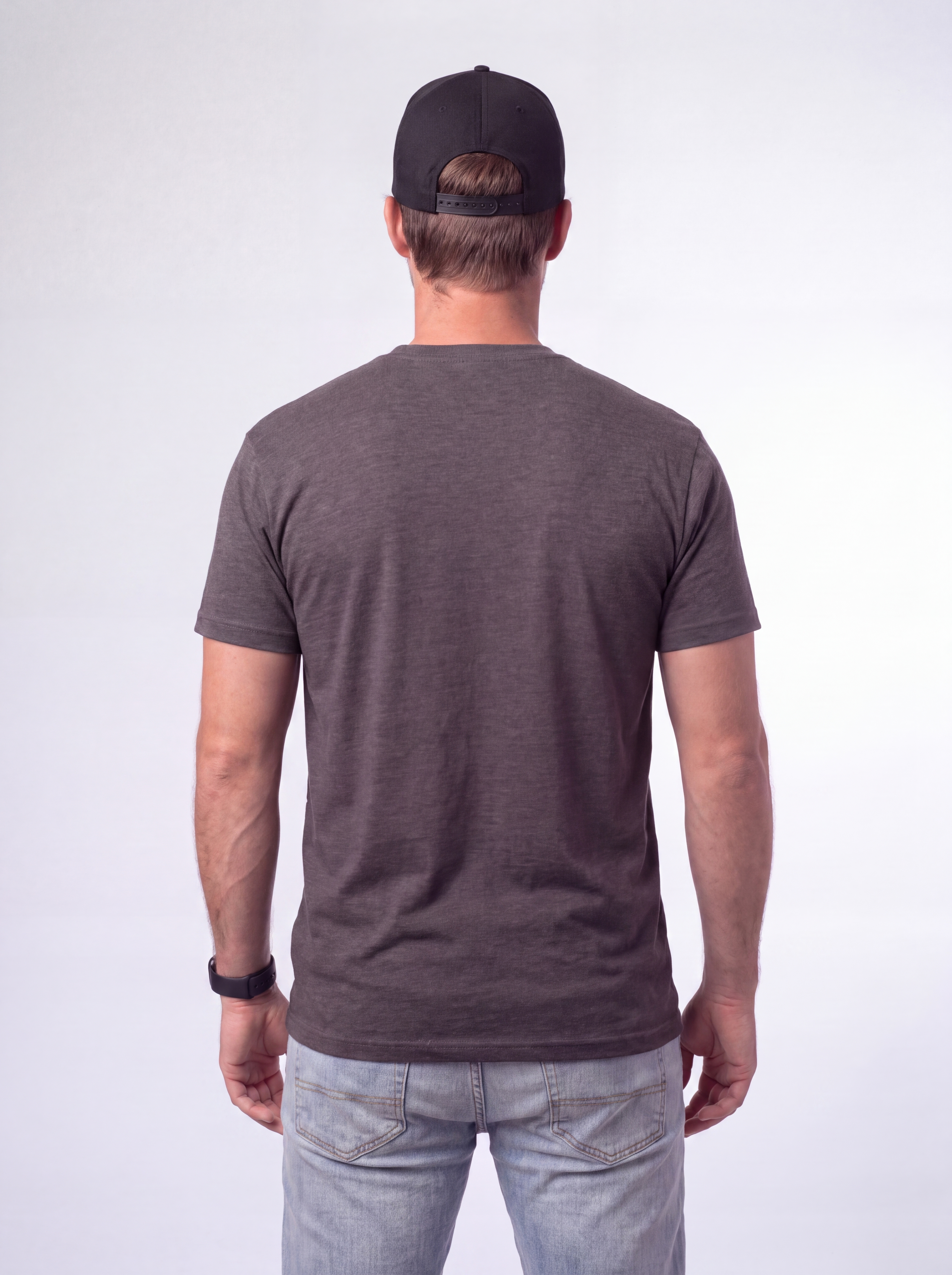 The Classic Long Tee : Charcoal